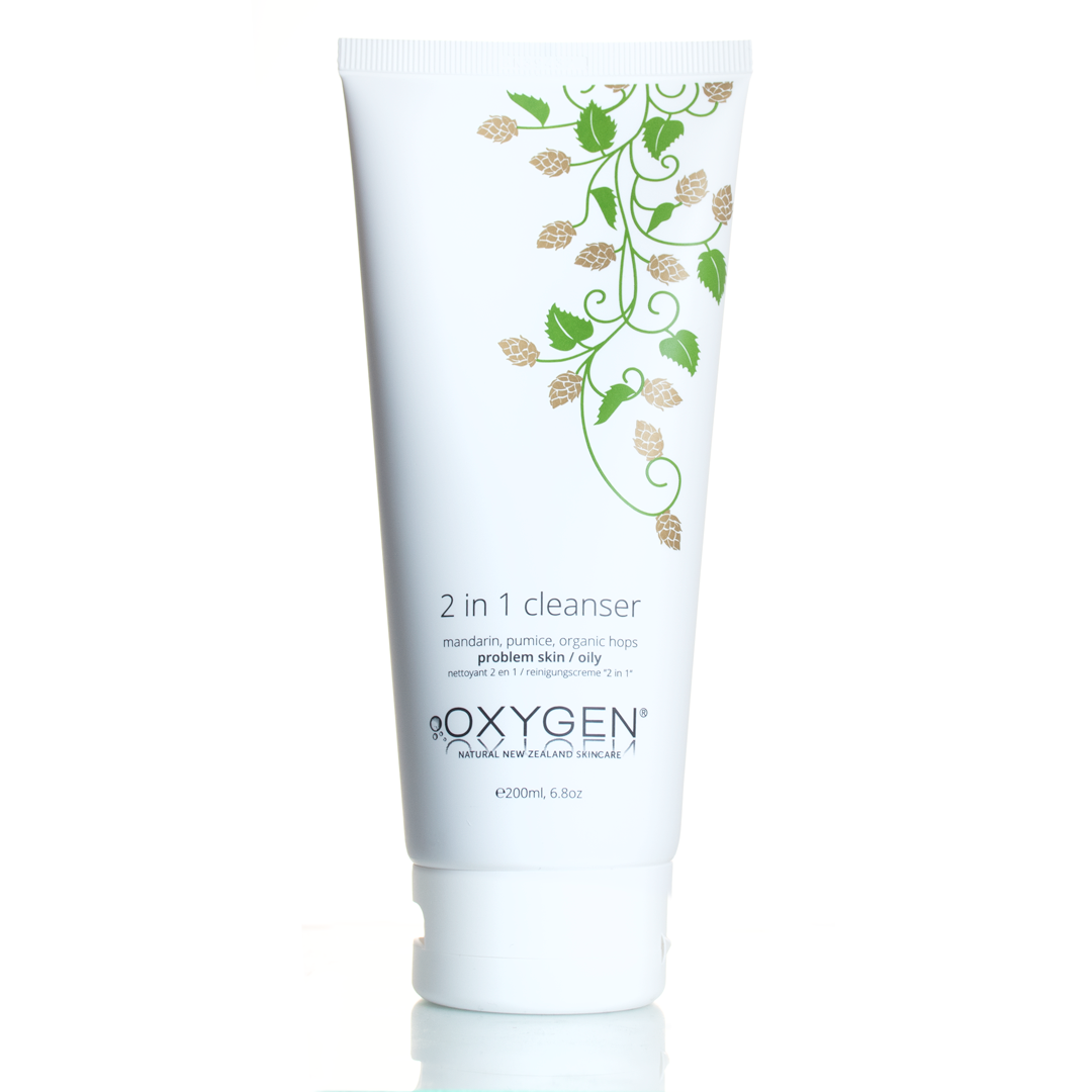 Oxygen Skincare | 2 in 1 Cleanser | For Problem & Oily Skin | Uplifting & Refreshing